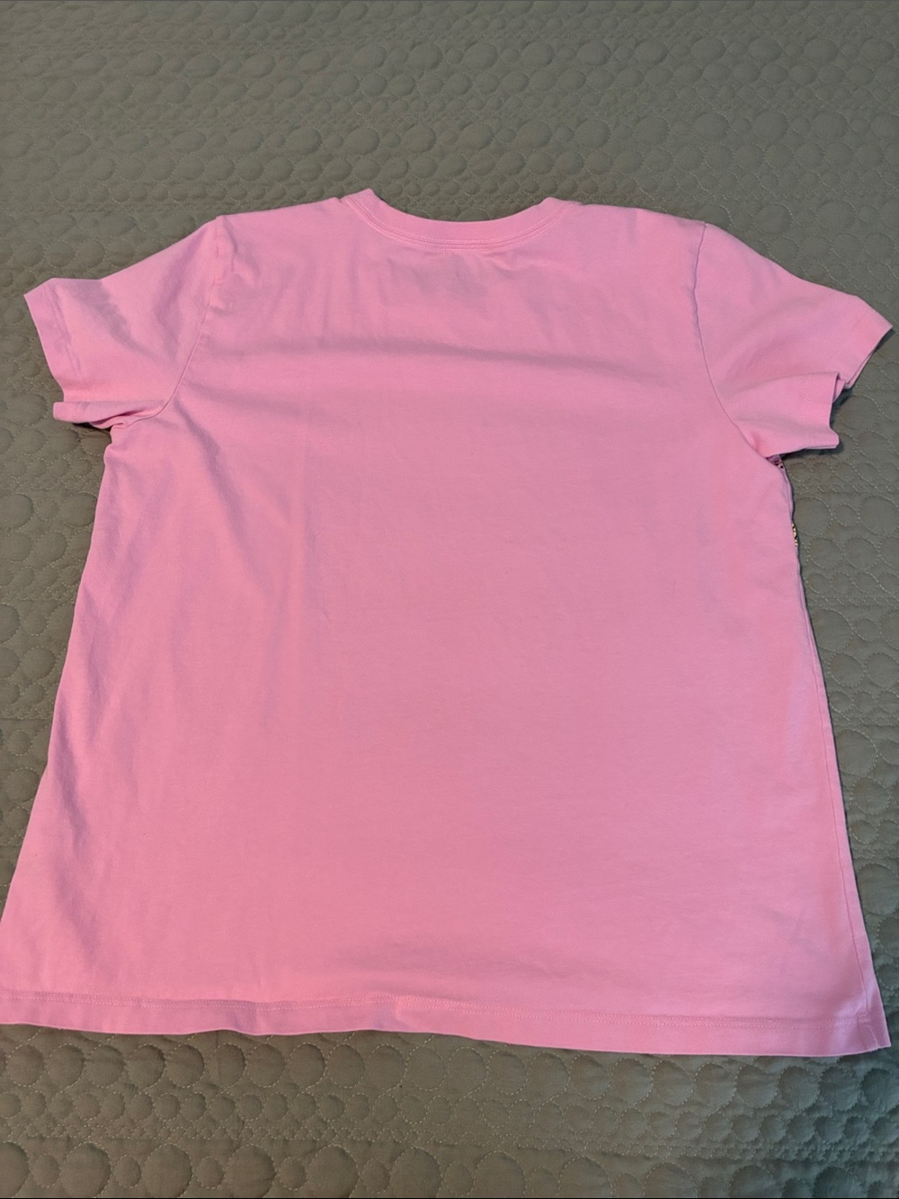 Life Is Good Pink Tee with Colorful Butterfly & Floral Row - Picture 5 of 5